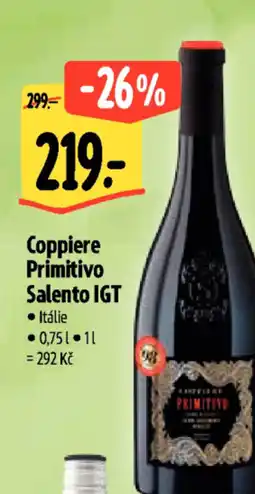 Albert Coppiere Primitivo Salento IGT nabídka