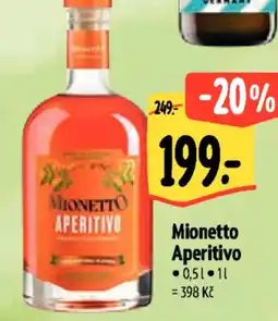 Albert Mionetto Aperitivo nabídka