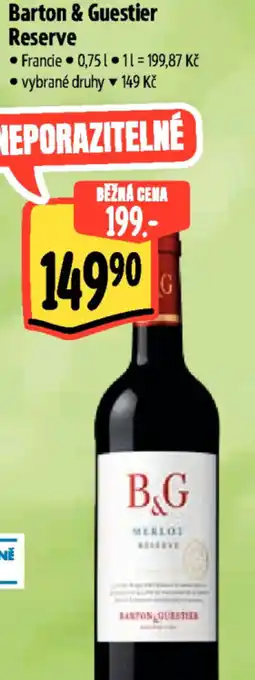 Albert Barton & Guestier Reserve nabídka
