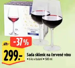 Albert Sada sklenic na červené víno nabídka