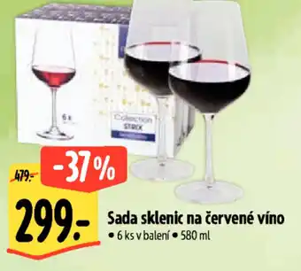 Albert Sada sklenic na červené víno nabídka
