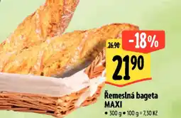 Albert Řemeslná bageta MAXI nabídka