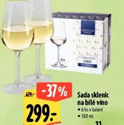 Albert Sada sklenic na bílé víno nabídka