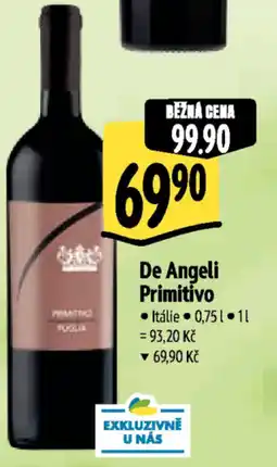 Albert De Angeli Primitivo nabídka
