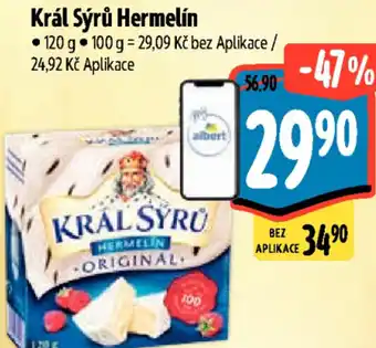 Albert Král Sýrů Hermelín nabídka