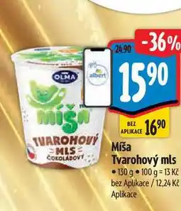 Albert Míša Tvarohový mls 130 g nabídka