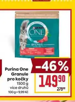 Billa Purina One Granule pro kočky 1500 g nabídka