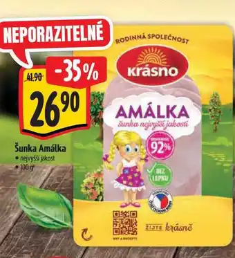 Albert AMÁLKA šunka 100 g nabídka