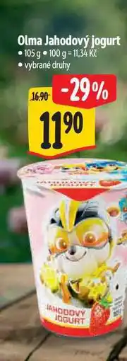 Albert Olma Jahodový jogurt 105 g nabídka