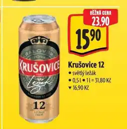 Albert Krušovice 12 0,5 l nabídka