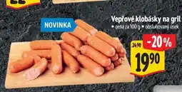 Albert Vepřové klobásky na gril 100 g nabídka