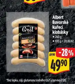 Albert Albert Bavorské kuřecí klobásky 240g nabídka