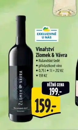 Albert Vinařství Zlomek & Vávra 0,75 l nabídka