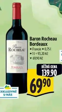 Albert Baron Rocheau Bordeaux 0,75 l nabídka