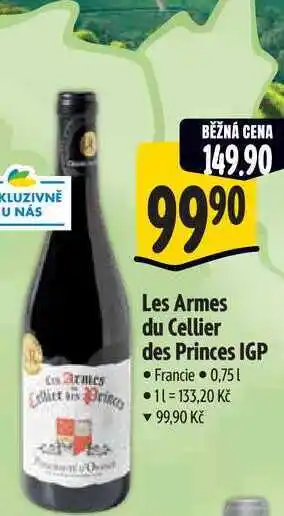Albert Les Armes du Cellier des Princes IGP 0,75 l nabídka