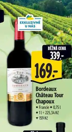 Albert Bordeaux Château Tour Chapoux 0,75 l nabídka