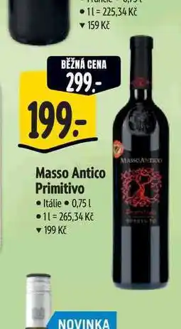 Albert Masso Antico Primitivo 0,75 l nabídka