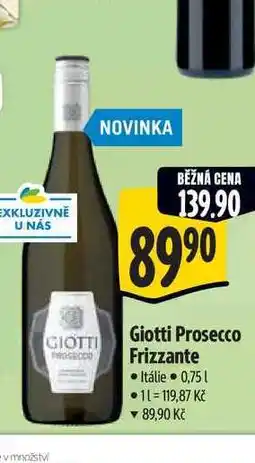 Albert Giotti Prosecco Frizzante 0,75 l nabídka