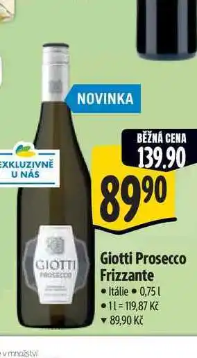 Albert Giotti Prosecco Frizzante 0,75 l nabídka