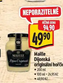 Albert Maille Dijonská originální hořčice 200 ml nabídka