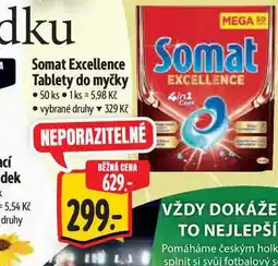 Albert Somat Excellence Tablety do myčky 50 ks nabídka