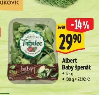 Albert Albert Baby špenát 125g nabídka