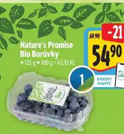 Albert Nature's Promise Bio Borůvky 125 g nabídka
