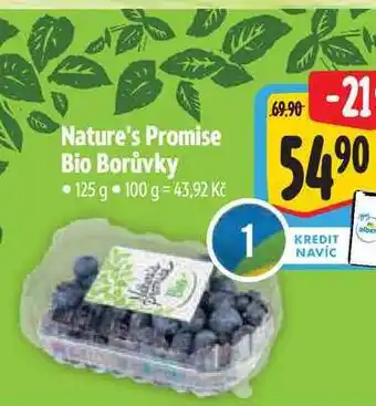 Albert Nature's Promise Bio Borůvky 125 g nabídka