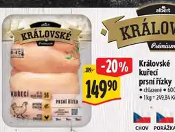 Albert Královské kuřecí prsní řízky 600 g nabídka