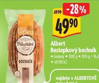 Albert Albert Bezlepkový bochník balený 300 g nabídka