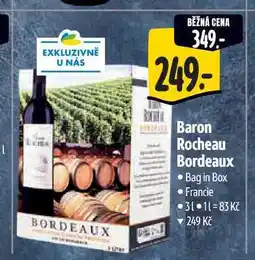 Albert Baron Rocheau Bordeaux Bag in Box 3 l nabídka