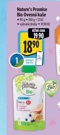 Albert Nature's Promise Bio Ovesná kaše 90 g nabídka
