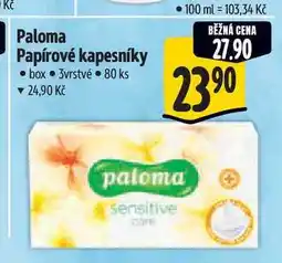 Albert Paloma Papírové kapesníky box 3vrstvé 80 ks nabídka