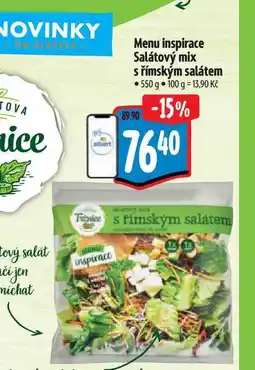 Albert Menu inspirace Salátový mix s římským salátem 550 g nabídka