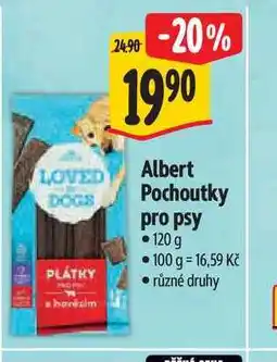Albert Albert Pochoutky pro psy 120 g nabídka