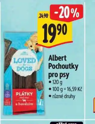 Albert Albert Pochoutky pro psy 120 g nabídka