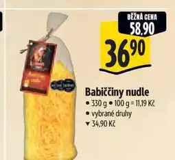 Albert Babiččiny nudle 330 g nabídka