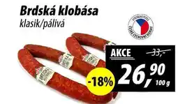 ZEMAN Brdská klobása klasik/pálivá, 100 g nabídka