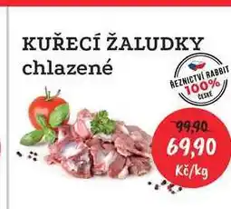 RABBIT řeznictví KUŘECÍ ŽALUDKY chlazené 1kg nabídka