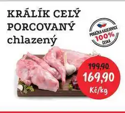 RABBIT řeznictví Králík chlazený, porcovaný 1 kg nabídka