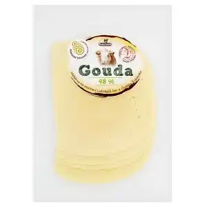 Hruška Milko Gouda 48% plátky polotvrdý sýr 100g nabídka