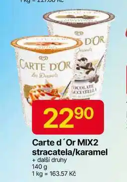 Hruška Carte d'Or MIX2 stracatela/karamel 140 g nabídka