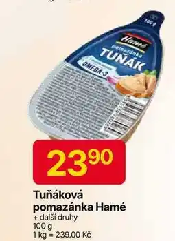 Hruška Hamé Tuňáková pomazánka 100 g nabídka
