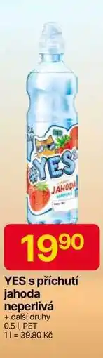 Hruška YES s příchutí jahoda neperlivá 0.5L, PET nabídka