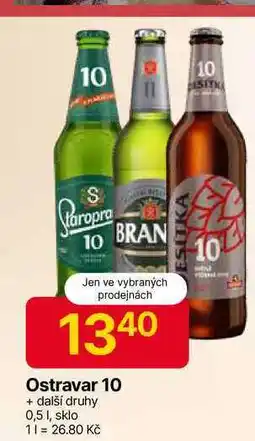 Hruška Ostravar 10°, 0,5 L sklo nabídka
