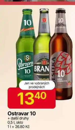 Hruška Ostravar 10°, 0,5 L sklo nabídka