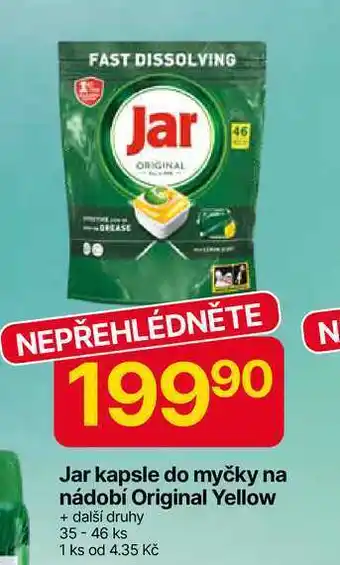 Hruška Jar kapsle do myčky 35 Ks, vybrané druhy nabídka