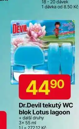 Hruška Dr.Devil tekutý WC blok 3x 55 ml nabídka