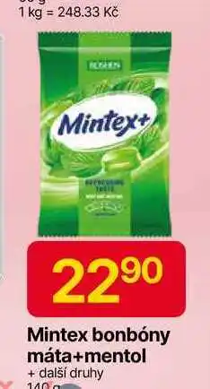 Hruška Mintex bonbóny 140 g nabídka