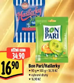 Albert Bon Pari/Hašlerky nabídka